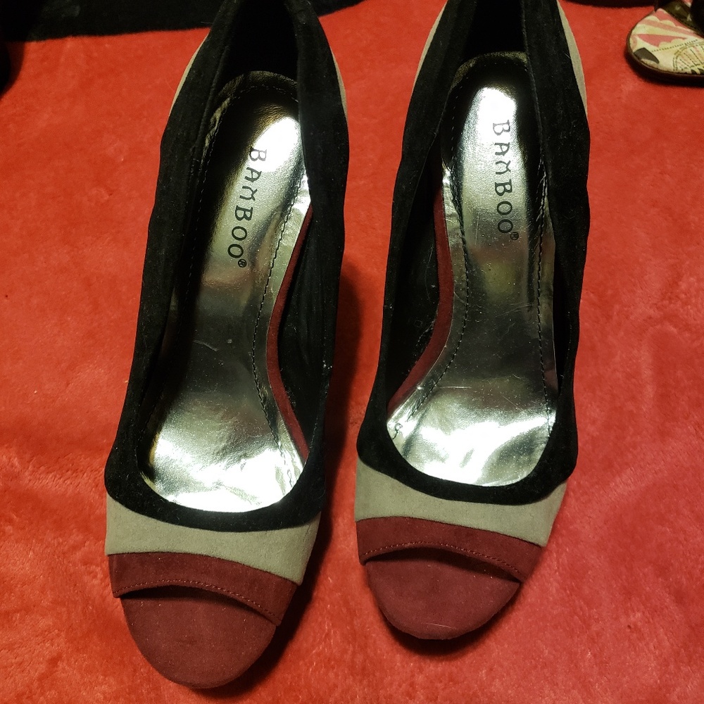 NWOT Bamboo Platform High Heel Shoes Size 6